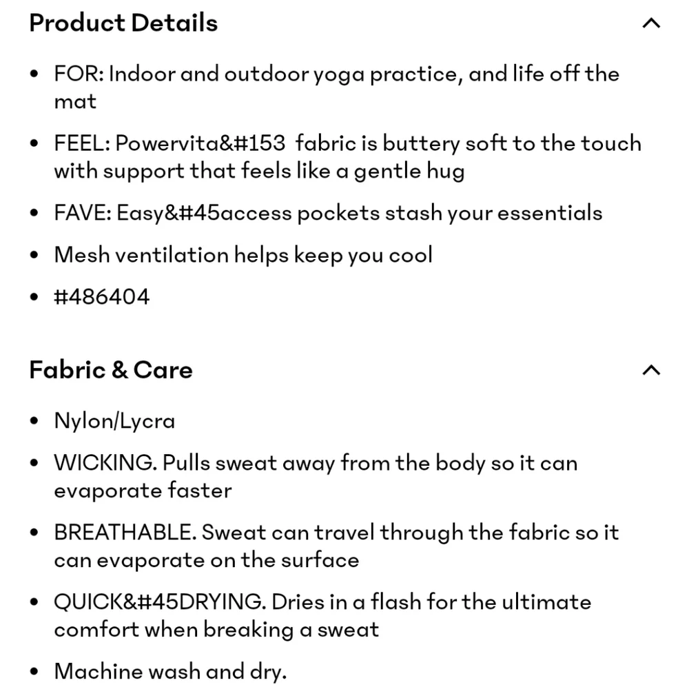 Athleta Vitality Stash pocket 7/8 Tight In POWERVITA - Picture 11 of 11